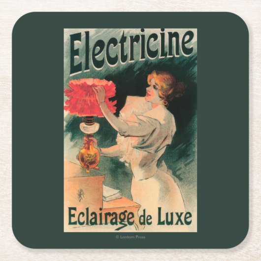 Electricine Promotional PosterFrankrijk Kartonnen Onderzetters (Voorkant)