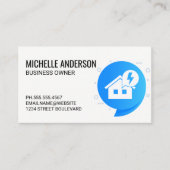 electriciteitswoning visitekaartje (Voorkant)