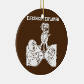 Electricity Explaated Electricity Physics Nerd Keramisch Ornament (Rechts)