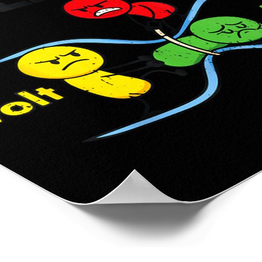 Electricity Explained Funny Geeky Physics Humor Sc Poster (Hoek)