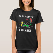 Electricity Explained Ohm Volt Ampere  Electrician T-shirt (Voorkant)