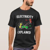 Electricity Explained Ohm Volt Ampere  Electrician T-shirt (Voorkant)