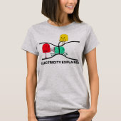 Electricity Explained Physics Teacher Design T-shirt (Voorkant)