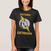 Electricity lightning  Future Electrician T-shirt (Voorkant)