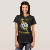 Electricity lightning  Future Electrician T-shirt (Voorkant volledig)