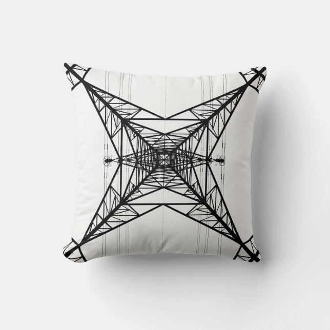 Electricity Pylons American Mojo Pillow Kussen (Voorkant)