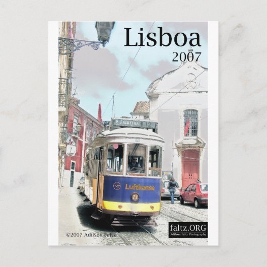 Eléctrico, Lisboa Briefkaart (Voorkant)
