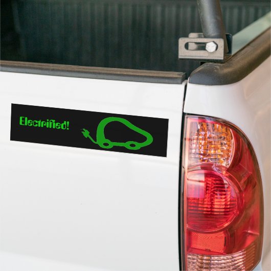 ElectricVehicleFriendly, Elektrified! Bumpersticker (Op Truck)