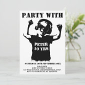 Electrifying Boys' Birthday Party Uitnodiging Kaar (Staand voorkant)