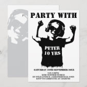 Electrifying Boys' Birthday Party Uitnodiging Kaar (Voorkant / Achterkant)