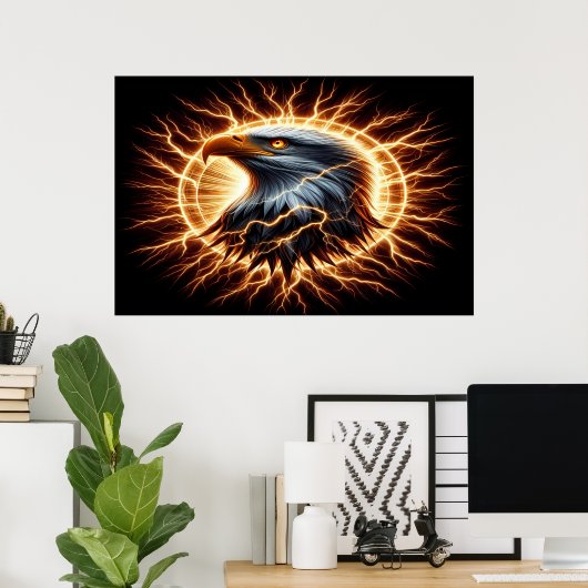 Electrifying Eagle Poster (Thuiskantoor)