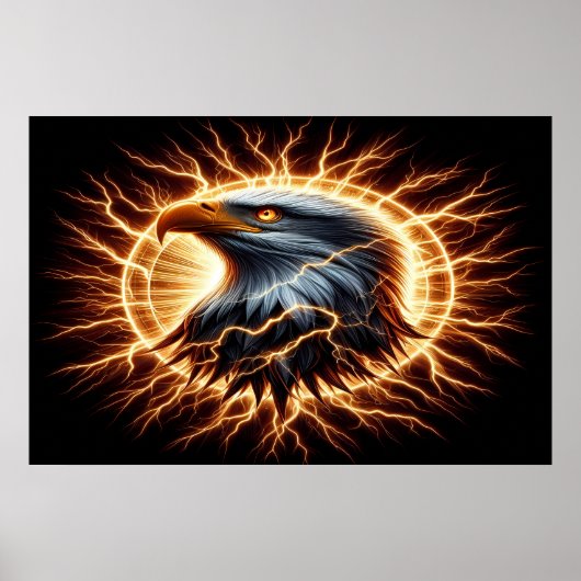 Electrifying Eagle Poster (Voorkant)