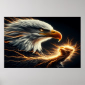 Electrifying Majesty Bald Eagles Poster (Voorkant)