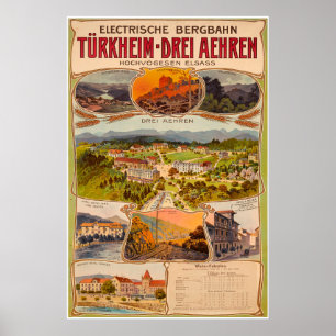 Electrische Bergbahn Türkheim-Drei Aehren, Poster
