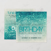 Electro Dreams Party Birthday Uitnodiging (Voorkant / Achterkant)