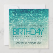 Electro Dreams Party Birthday Uitnodiging (Voorkant)