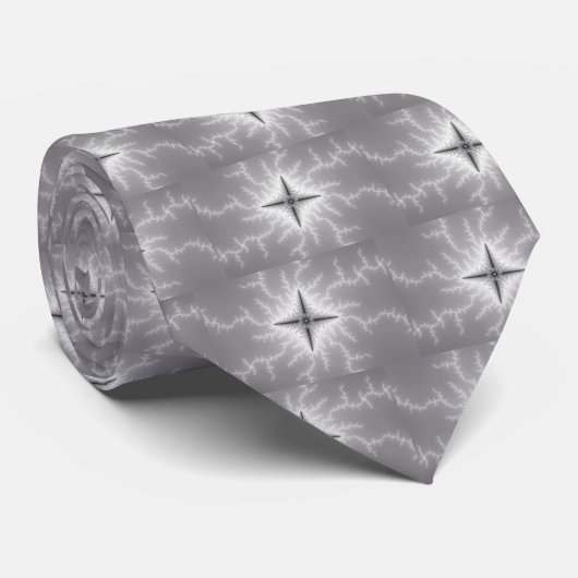 Electro - Fractal Art Stropdas (Opgerold)