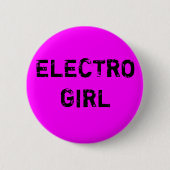 electro girl Button (Voorkant)