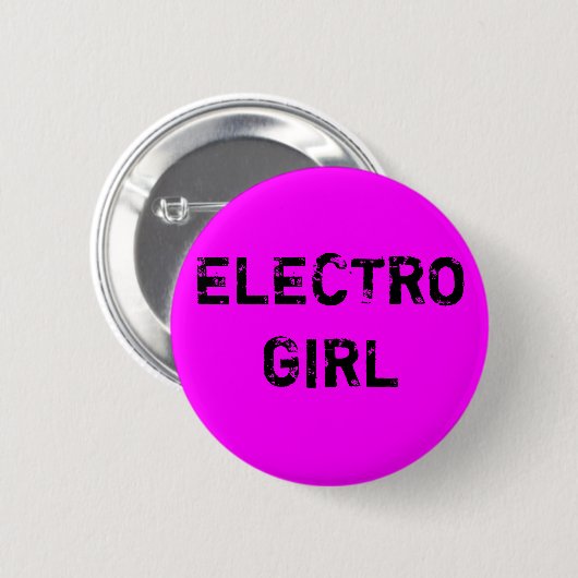electro girl Button (Voorkant /achterkant)