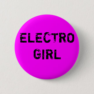 electro girl Button