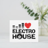 Electro House Briefkaart (Staand voorkant)