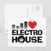 Electro House Briefkaart (Voorkant / Achterkant)