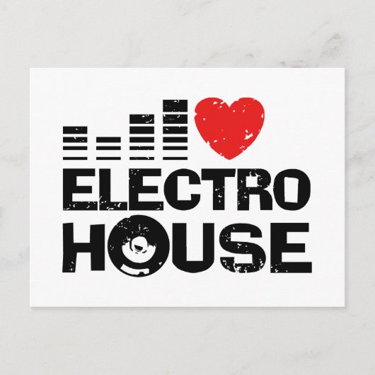 Electro House Briefkaart (Voorkant)
