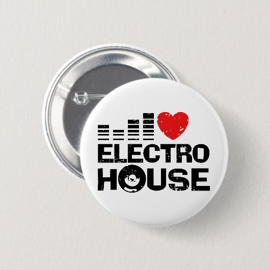 Electro House Ronde Button 5,7 Cm (Voorkant /achterkant)