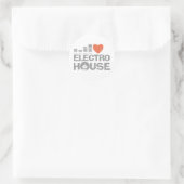Electro House Ronde Sticker (Tas)