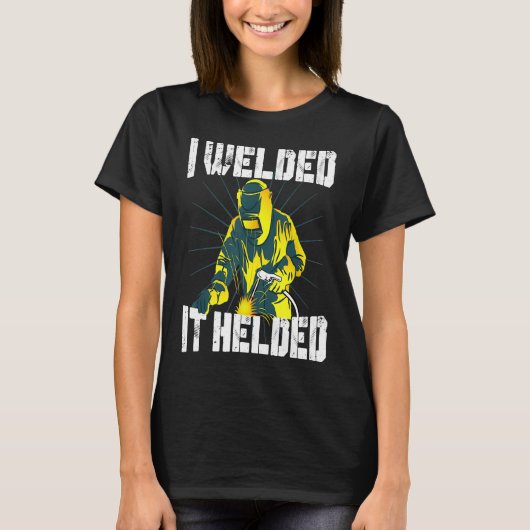 Electro lassen Shirt voor mannen Funny Welder (Voorkant)
