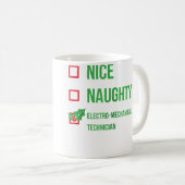 Electro-Mechanisch Technicus Grappig Kerst Ba Koffiemok (Voorkant rechts)