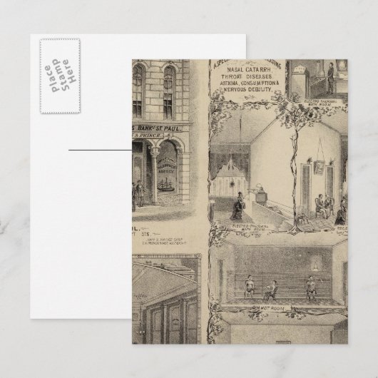 Electro Medical Institute in St. Paul, Minnesota Briefkaart (Voorkant / Achterkant)