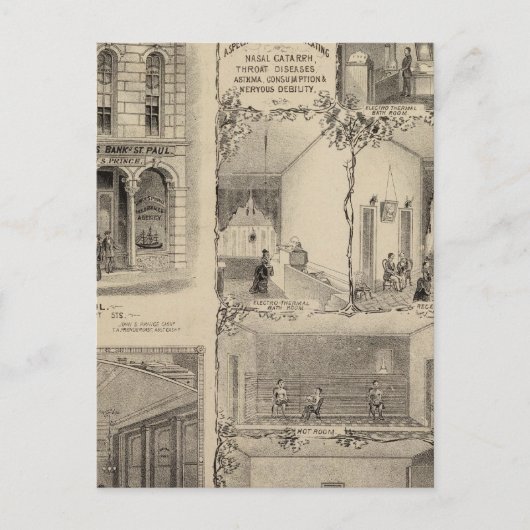 Electro Medical Institute in St. Paul, Minnesota Briefkaart (Voorkant)