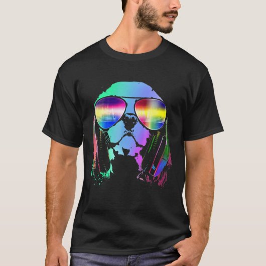 Electro Music Dj Cavalier King Charles Spaniel T-shirt (Voorkant)