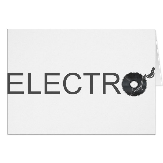 Electro - Music turntable vinyl Record DJ Clubber (Voorkant Horizontaal)