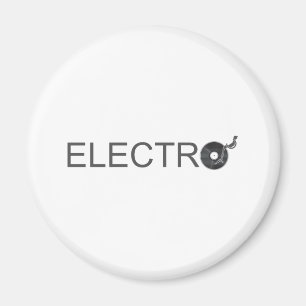 Electro - Music turntable vinyl Record DJ Clubber Magneet