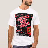 Electro Pop Rocks Snoep Red T-Shirt (Voorkant)