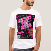 Electro Pop Rocks Snoep Roze T-Shirt (Voorkant)