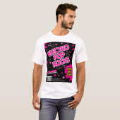 Electro Pop Rocks Snoep Roze T-Shirt (Voorkant volledig)