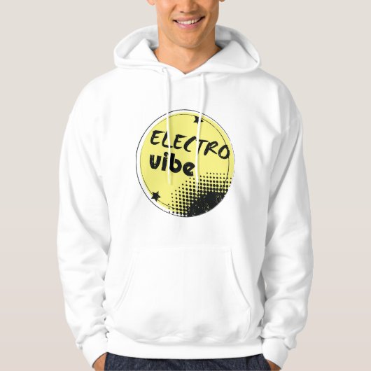 Electro Vibe Mannen Hoodie (Voorkant)
