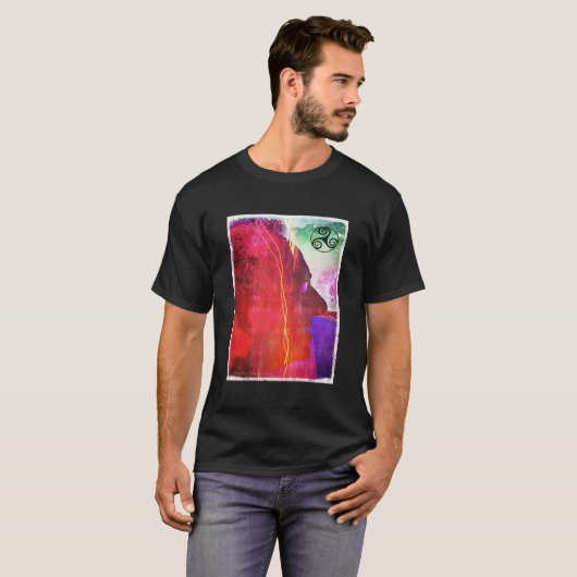 ElectroCelt Trisquel van AlyZen Moonschaduw T-shirt (Voorkant volledig)