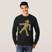 Electrocuted Skeleton Halloween T-shirt (Voorkant volledig)