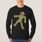 Electrocuted Skeleton Halloween T-shirt (Voorkant)