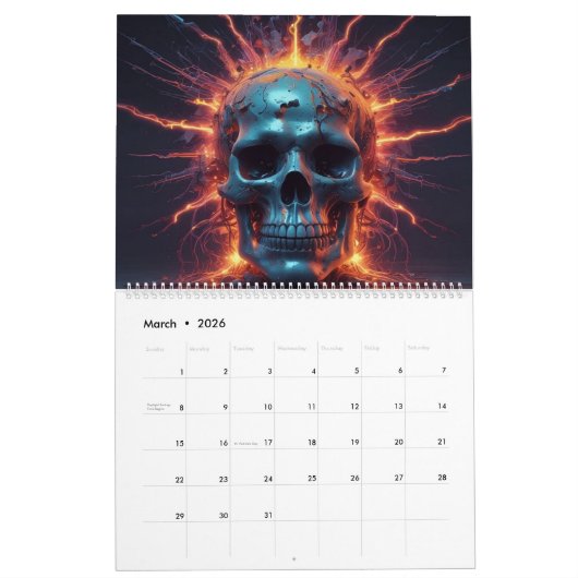 Electrohead AI Art Kalender (Mar 2026)