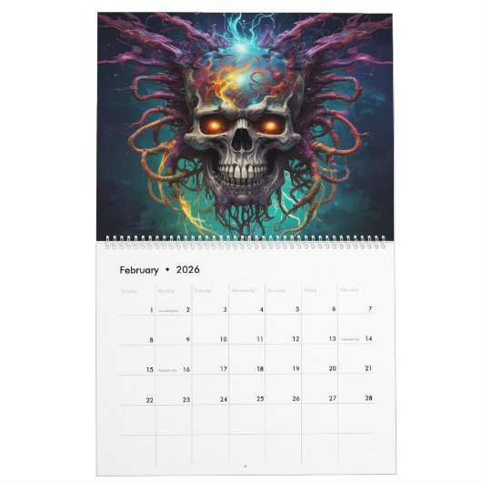 Electrohead AI Art Kalender (Feb 2026)