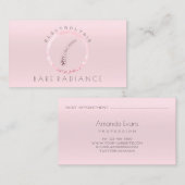 Electrolysis Hair Removal Appointes Wow Roze Afsprakenkaartje (Voorkant / Achterkant)