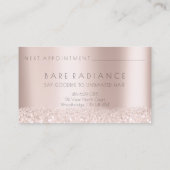 Electrolysis Hair Removal Appointment Roos Grey1 Afsprakenkaartje (Achterkant)