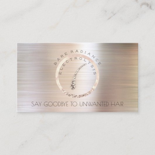 Electrolysis Hair Removal Appointment Roos Spark Afsprakenkaartje (Voorkant)