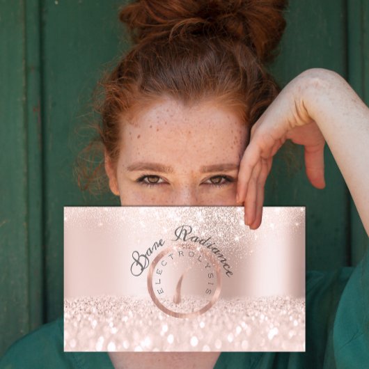 Electrolysis Hair Verwijderingsschoonheid Studio R Afsprakenkaartje