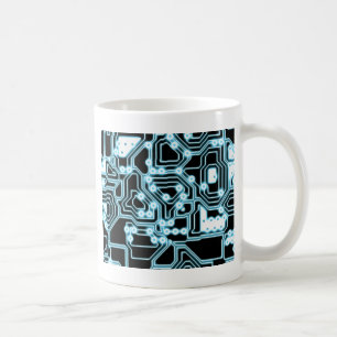 ElecTRON - Blauw / zwart Koffiemok